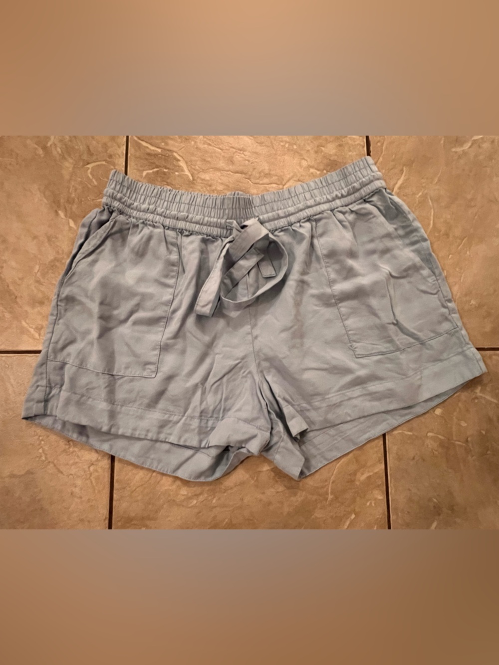 Women’s Staccato Pale Blue Drawstring Shorts, Excellent Condition, Size M